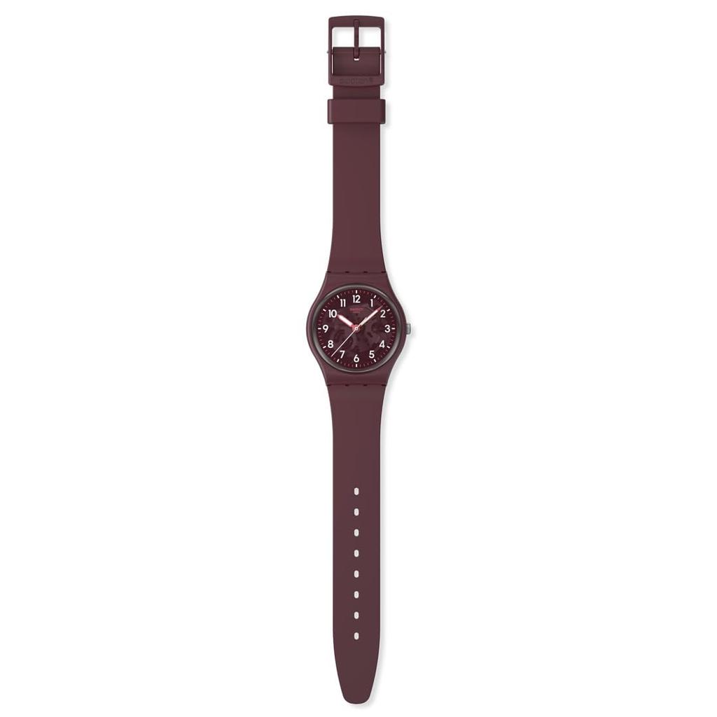 Часы THRU THE CROWN GLASS SO28R115 Красный [Swatch]