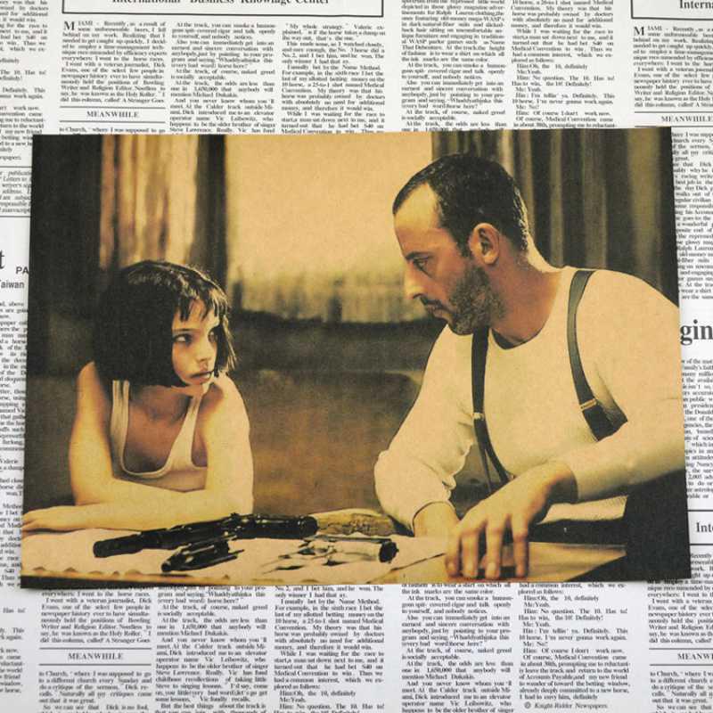 Free Shipping: Leon Lyne Killer Classic Retro Movie Poster - Nostalgic Kraft Paper Decorative Art