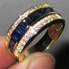 Sapphire Ring for Women 18k Gold Bague  for Jewelry Men Gemstone  Jewelry Gold Rings