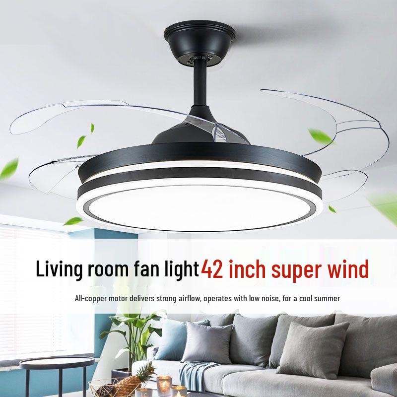 Minimalist Ceiling Fan Light for Bedroom and Living Room