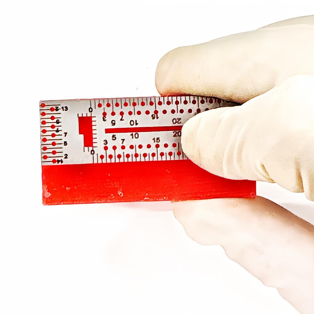 1 шт. или 2 шт. или 3 шт. Набор инструментов для резьбы по стоматологическому воску из нержавеющей стали, направляющая линейка для определения местоположения, линейка для позиционирования при резьбе по восковому блоку