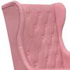 Pink Velvet Armchair
