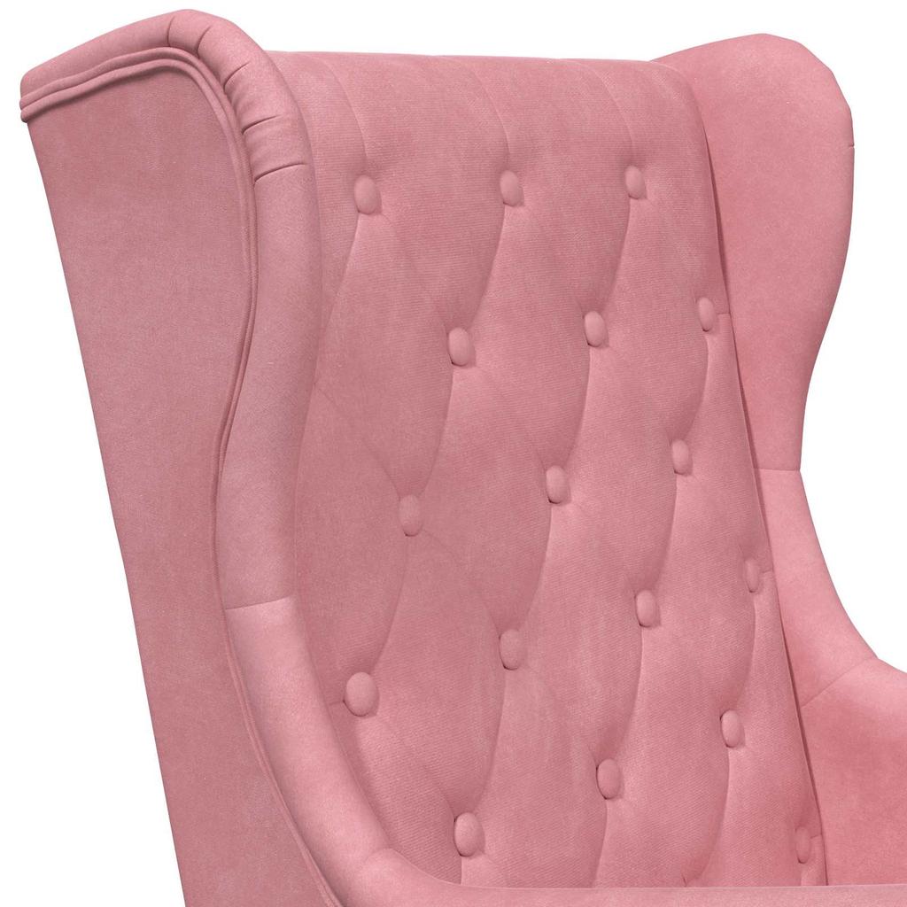 Pink Velvet Armchair