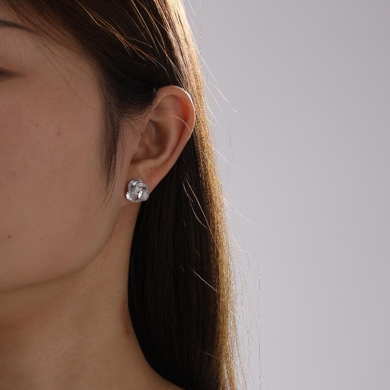 ZAKOL Simple Trendy Floral CZ Zircon Stud Earrings For Women Shining Charming Elegant Party Jewelry Accessories Gifts Female