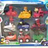 Icon Toy set children's pull back car full set of patrol car wangwang team stand big rescue car boy girl toy
