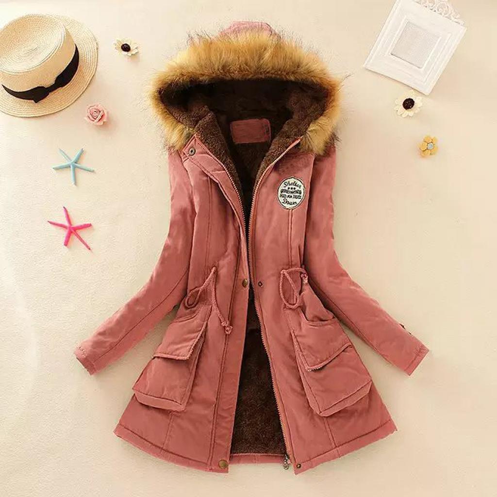 Winter Womens Warm Coat Hooded Jacket Slim Winter Outwear Coats