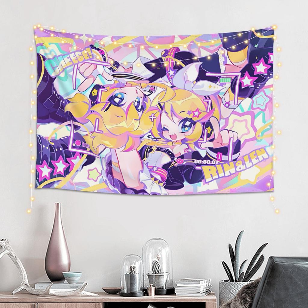 Colorful Anime Girl Tapestry Wall Hanging Blanket Tapestry Home Decor Items Wall Decorations