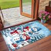 Christmas Printed Square Area Rug Soft Non Slip Floor Carpet For Bedroom Holiday Gift