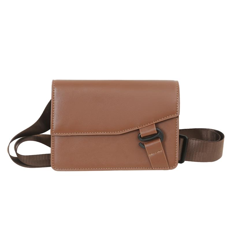 Небольшие квадратные сумки из полиуретана на плечо и через плечо для женщин и мужчин, простые, компактные, повседневные, универсальные, модные, нагрудные