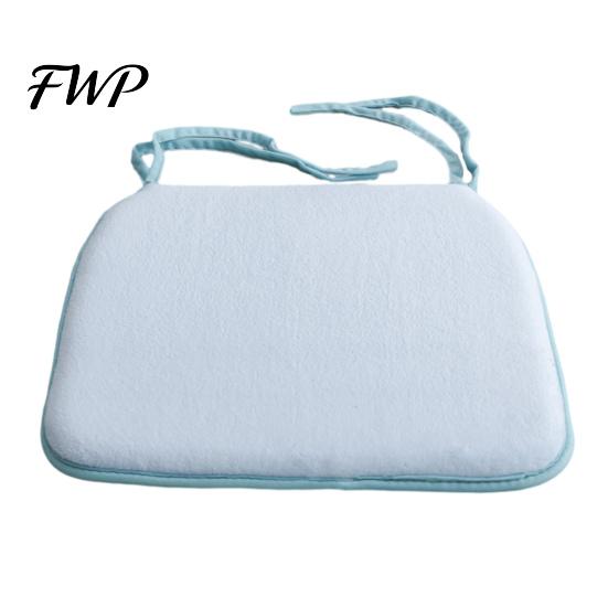 Comfortable Seat Mat for Desk Chairs Plush Chair Cushion with Ties, Soft Cozy Non-slip Cushion, 15.75" Fluffy Home Office x Warm Dining Hard Seats