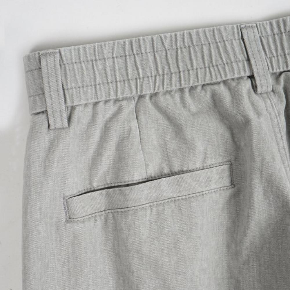 Weekhour Washed Binding Wide Pants Light Gray