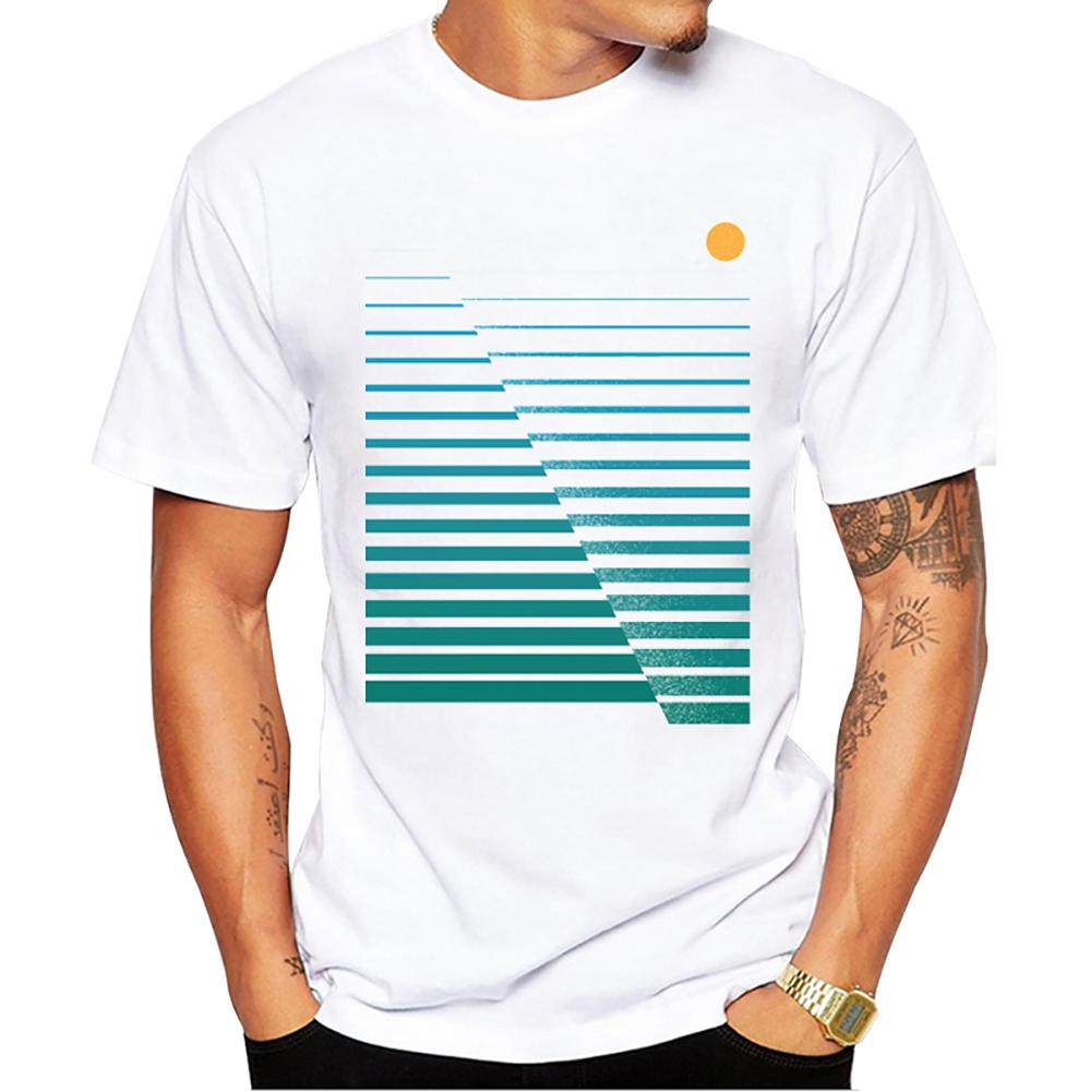 TEEHUB New Arrival 2019 Fashion Grunge Dripping Turquoise Misty Forest Print Men TShirt Short Sleeve ONeck Tops Hipster Tee