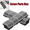 Боксы-органайзеры для винтов большой вместимости, скошенные, ящик-органайзер для винтов, инструменты для винтов, мелких деталей