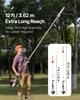 Gas Pole Saw, 25CC 2 Stroke Gas Powered Pole Saws with 30.5 cm Cutting Bar, Cordless Tree Trimmer with 650ml Fuel Tank, 2.12 to 3.62 m Extendable,
