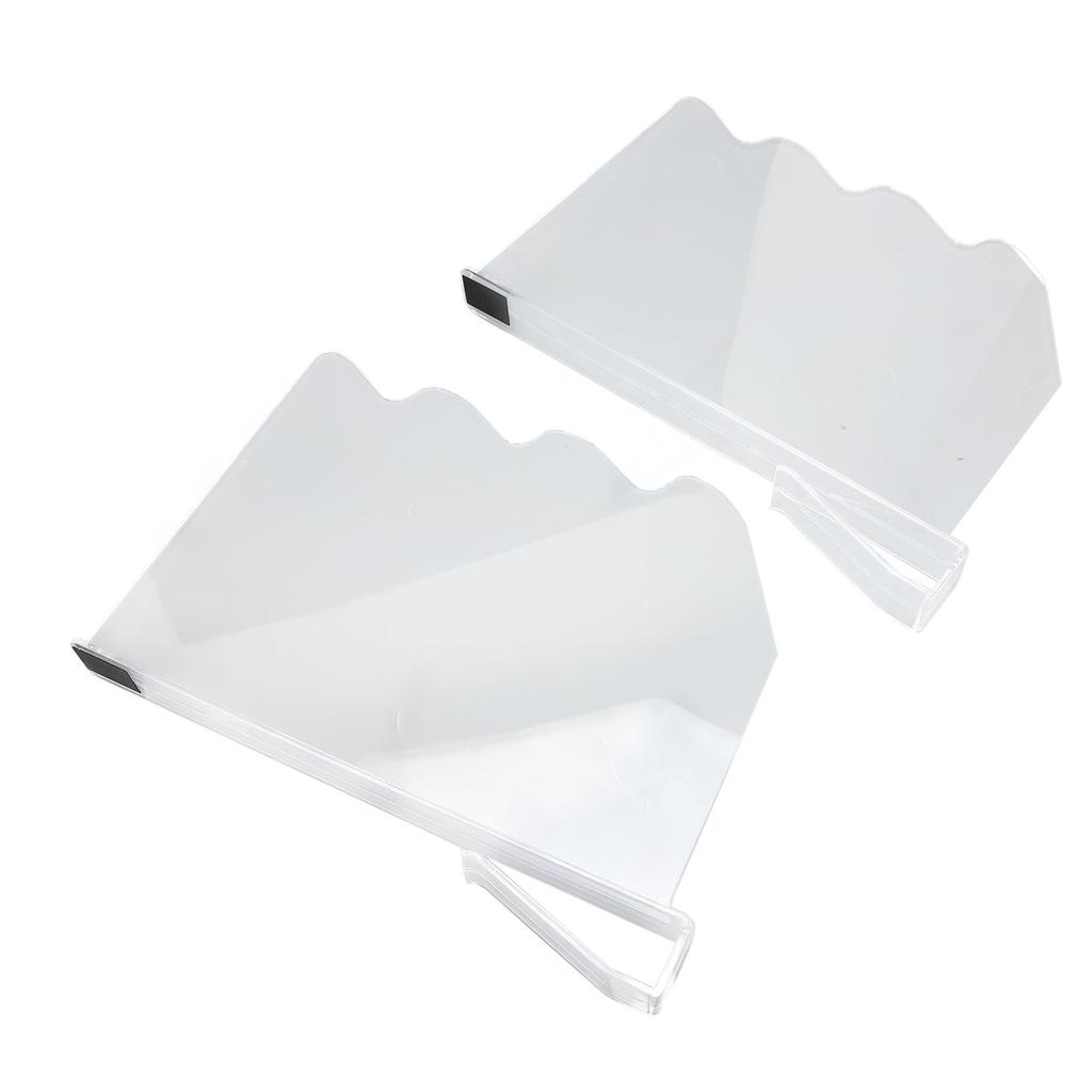 2Pcs Shelf Dividers for Closet Organization Plastic Clear Shelf Cabinet Separator Organizer for Wooden Shelves Bedroom