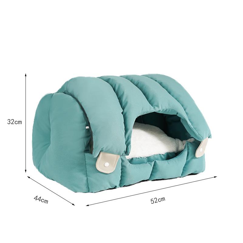 Двойное арочное гнездо для кошек, полностью закрытое теплое гнездо для кошек, мягкий и удобный диван-гнездо для домашних животных, универсальное гнездо для кошек и собак