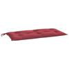 VidaXL Coussin de Banc de Jardin, Revêtement de Banc avec Jeux de Cordes, Coussin d'Extérieur Imperméable, Rouge Bordeaux 361573