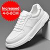 Fashion New Men Heightening Shoes Fashion Leisure Elevator Shoes Insoles 8CM White Black Taller Shoes Man Sport Height Increasing Shoes