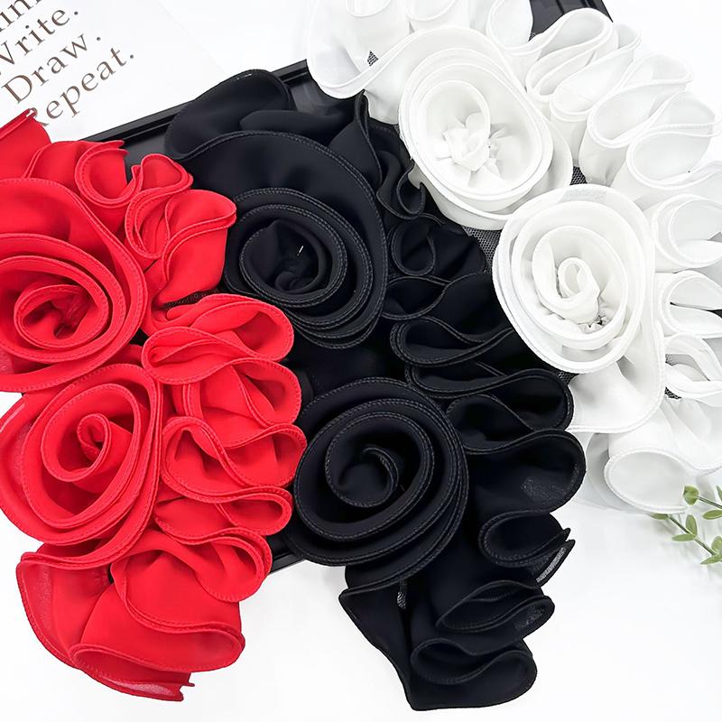 1 шт. Тканевые аксессуары стерео Diy украшения для одежды украшения из цветов кружевные аксессуары свадебные аксессуары многоцветные