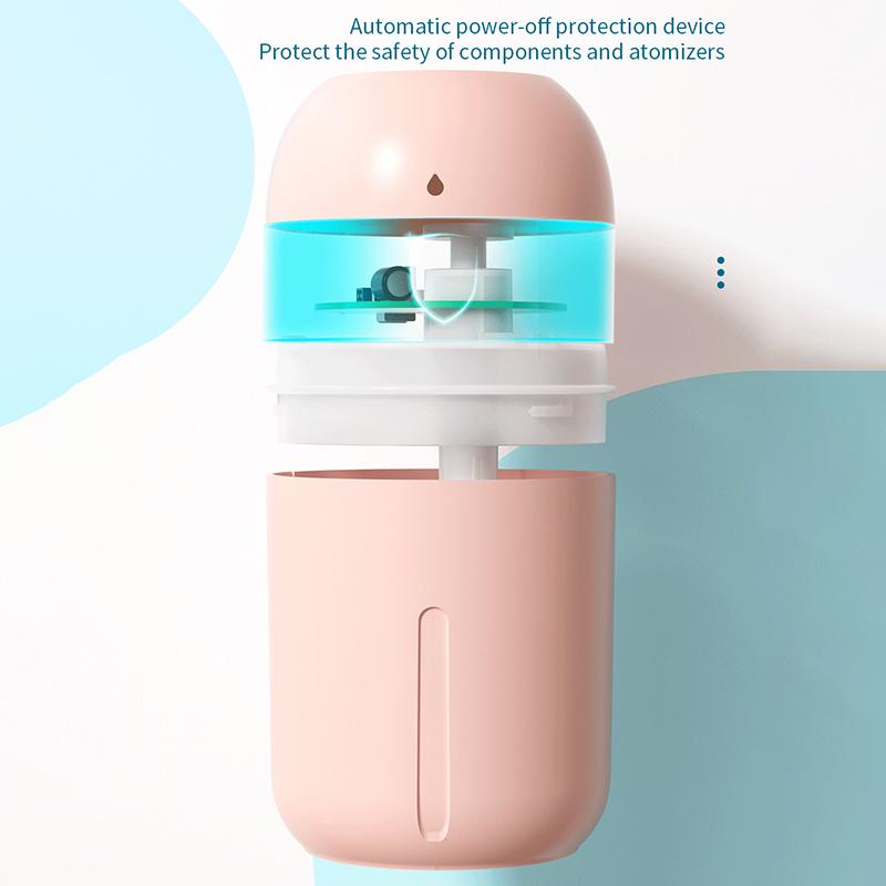 Портативный мини-увлажнитель для автомобиля, домашнего офиса, автоматический увлажнитель воздуха, диффузор USB, настольный, бесшумный, довольно увлажнитель
