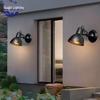 Retro Black LED Wall Lamp - Waterproof for Indoor/Outdoor Use In Cafes, Restaurants, Bedrooms, Aisles, Bars.