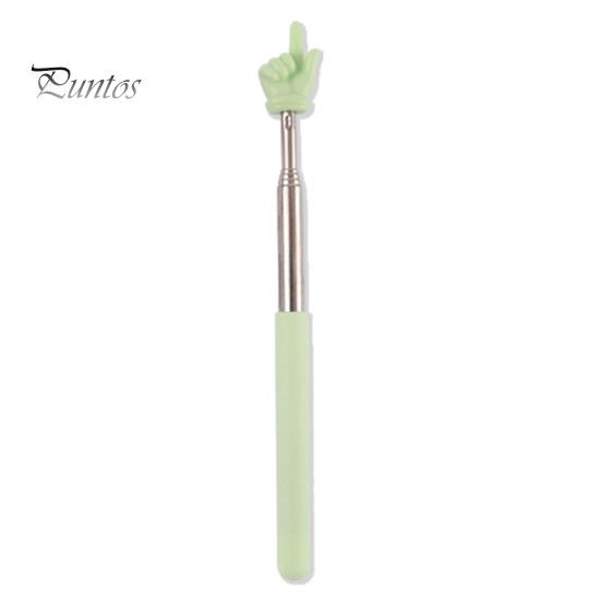 Указатель для учителя макаронного чтения с пальцами, выдвижной, регулируемой длины, указатель с матовой ручкой из нержавеющей стали