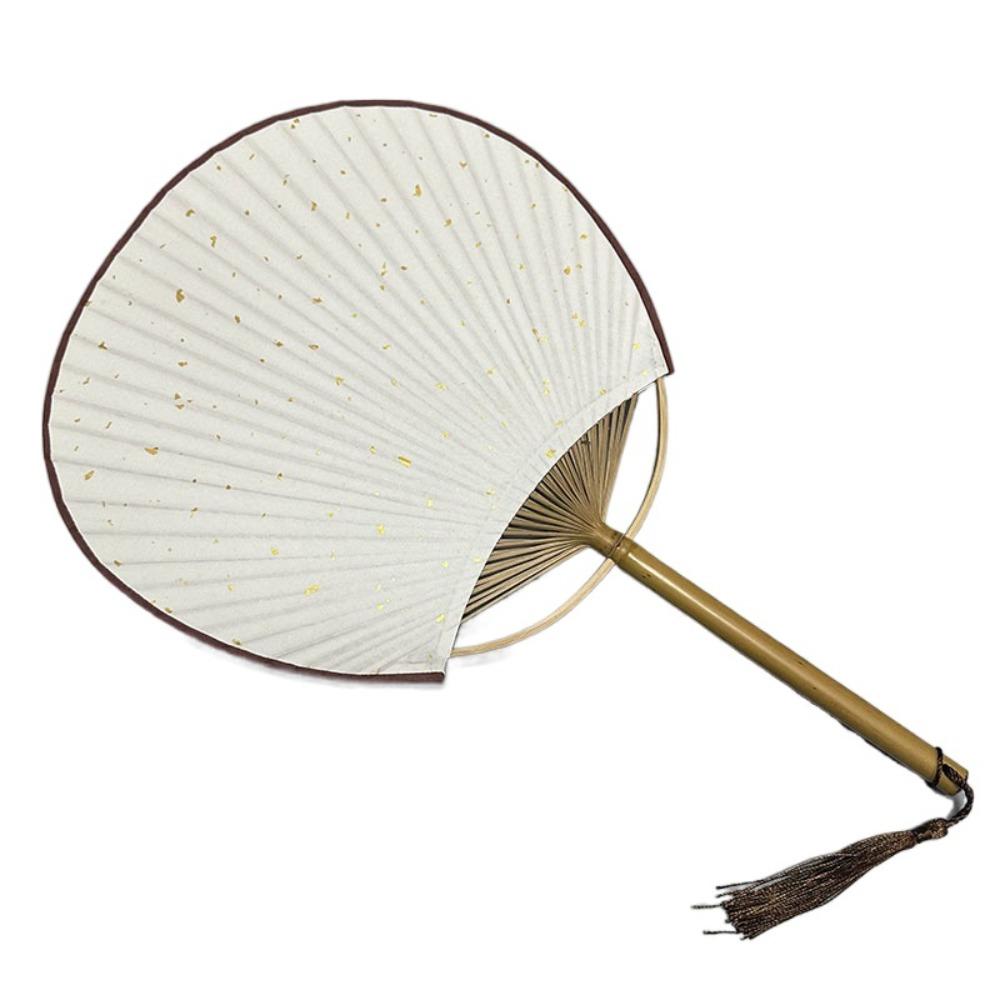 Бумажный пустой веер, винтажный китайский веер, классический расписанный вручную веер с каллиграфией