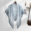 110cm Size Voile Scarf Square Shape Muslim Women Hijabs Fashion Floral Printed Scarf  Cultural Wear