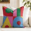 Geometric Patterns Cushion Cover Summer Linen Pillow Case Organic Fabric Cushion Cover DoubleSided Print Sofa Home Decor