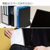 KOKUYO File Card Holder Novita Slim 60 Sheets 360 People Accommodation Black Mei-N136D