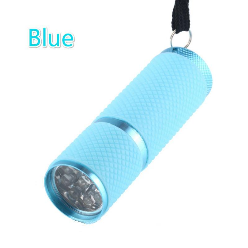 Мини УФ-лампа для отверждения геля Портативная сушилка для ногтей Светодиодный фонарик Детектор валюты