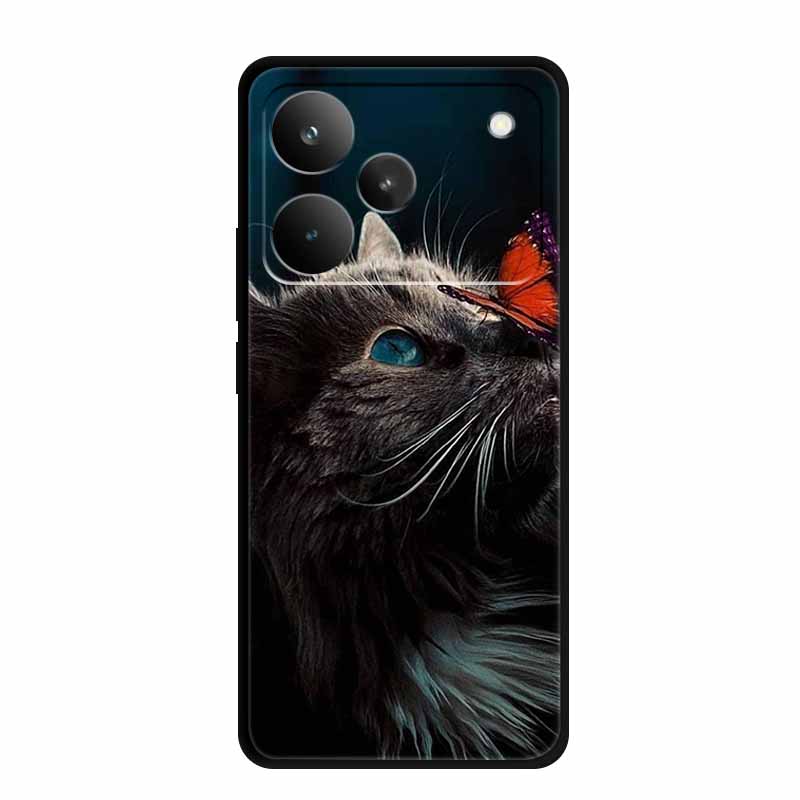 Чехол для Realme P4 Pro 5G P4Pro Мягкий ТПУ Силиконовая Задняя Крышка Для Realme P4 Pro Животные 6.8" Расписанный Волк Лев Чехол-Мешок