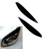 2pcs Car Headlight Eyebrow Eyelid Cover Trim ABS Carbon Fiber Black For Mercedes Benz Smart 453 Fortwo Forfour 2014-2024