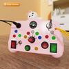 New Montessori Busy Board Sensory Toys Educational Buttons Switches Socket Baby Sensory Board Switch Toy Preschool Education