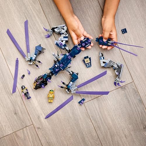 LEGO Ninjago Темный Император Овердракон 71742 Игрушечный Блок Подарок Дракон Ниндзя Мальчики Возраст 7 лет и старше