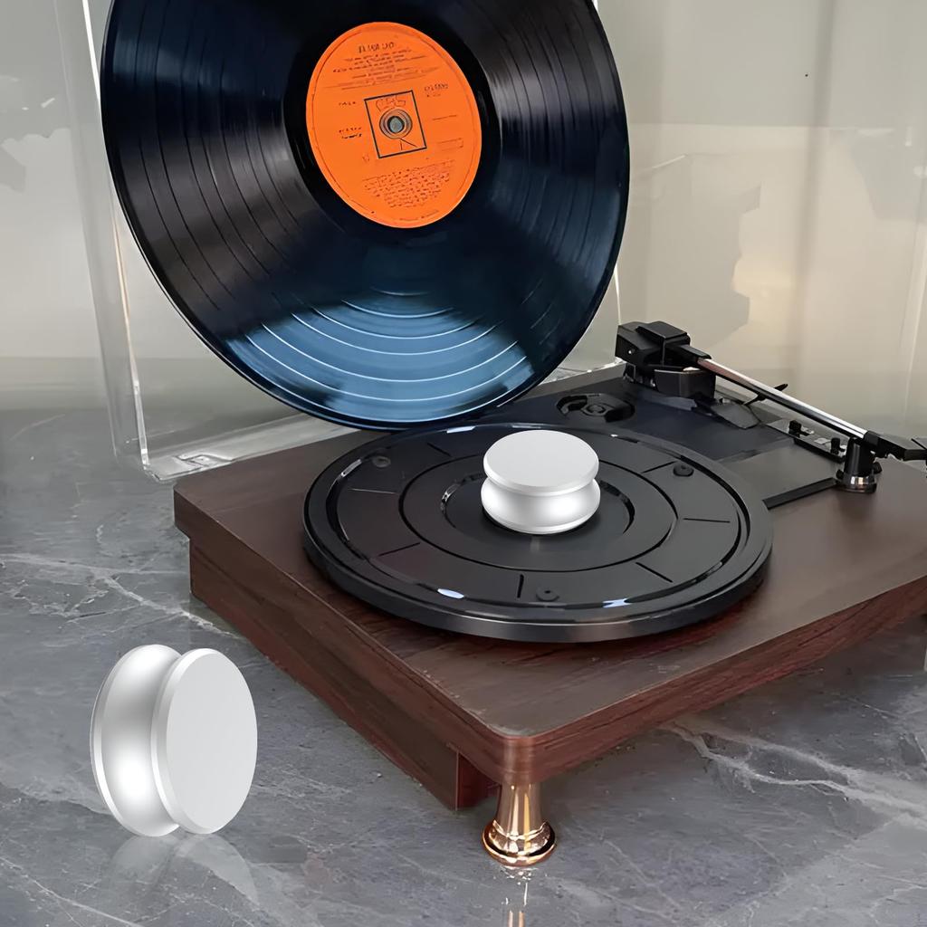 Preffair Audiophile Весовой стабилизатор 280 OZ алюминиевый держатель груза для проигрывателя с мягкой подкладкой для стабильной скорости винилового оптического диска LP стабилизатор G/9.9
