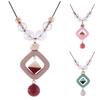 JMXD-Acrylic Necklace Women, Painted Bead Pendant Sweater Chain, New Accessories Fashion Jewelry