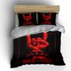 Rock & Roll Red Hand Design Bedding Set Bedding set (1 duvet cover, 2 pillowcases, duvet not included)