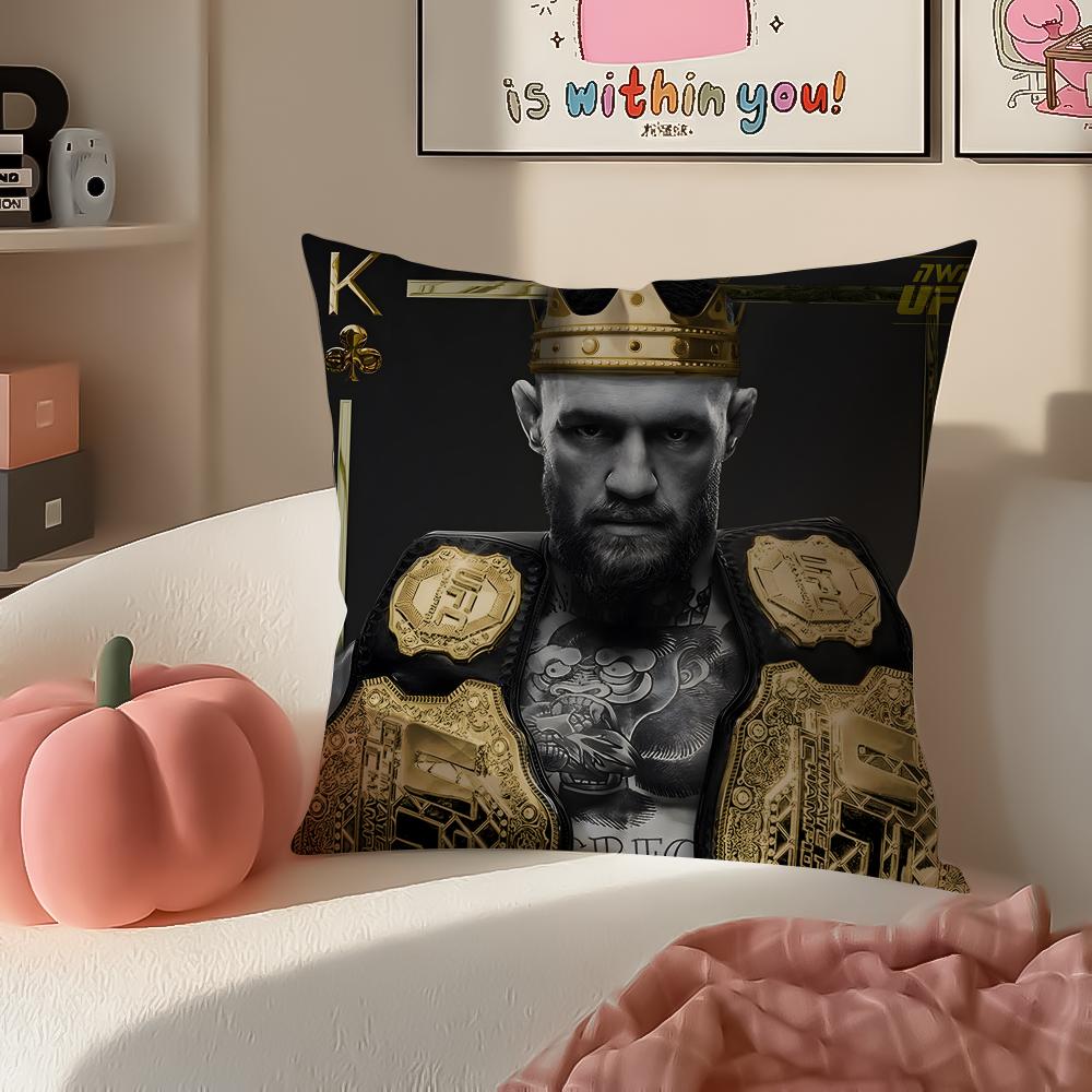 Звезда UFC Боец Хамзат Чимаев Наволочка Подушка Короткий Плюш Невидимая молния Комната Диван Наволочка