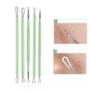 Yousheng 1 Set Blackhead Removal Tool Double-head Sharp Portable Safe Comedones Acne Pimple Blemish Whitehead Extractor Tweezers Makeup Tools