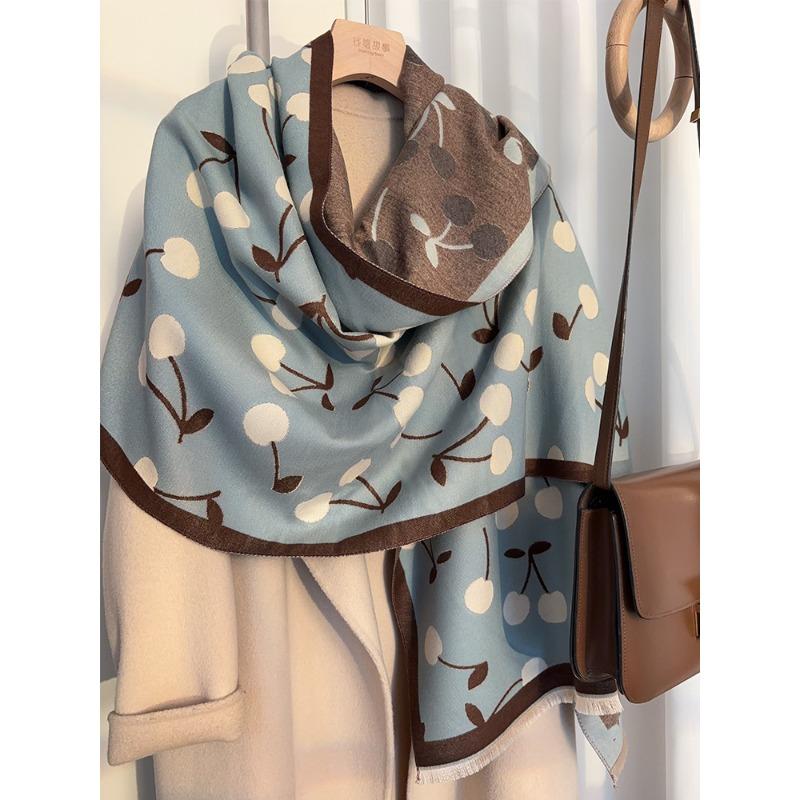 Exquisite This Winter Faux Cashmere Scarf Is A Versatile Long Shawl That Can Be Used Both As A Scarf and A Scarf