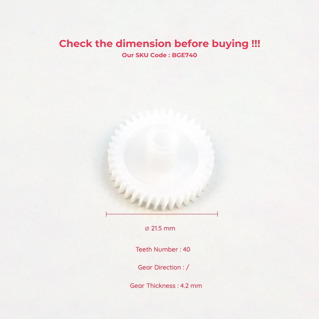 BGE740 Side Wing Mirror Repair Gear 40 Teeth for Toyota Tundra 2007-2020 Sequoia Sienna Alphard MK1 Lexus RX330 RX350 RX400h Infiniti QX56 G37