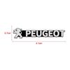For Peugeot New Car Audio Decorate 3D Aluminum Badge Emblem Sticker For Peugeot 206 307 308 3008 207 208 407 508 2008 5008 107 2