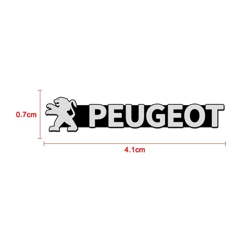 For Peugeot New Car Audio Decorate 3D Aluminum Badge Emblem Sticker For Peugeot 206 307 308 3008 207 208 407 508 2008 5008 107 2