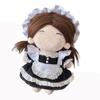 Multicolor Miniature Dress Suit Lolita Maid Attire Doll Headwear Dress Set  Cotton Stuffed Doll