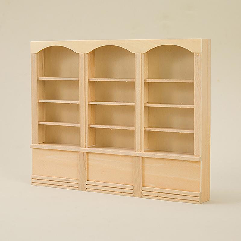 1:12 Dollhouse Display Cabinet Living Room Mini Furniture Window Showcase Table Desk Set Doll House Accessories