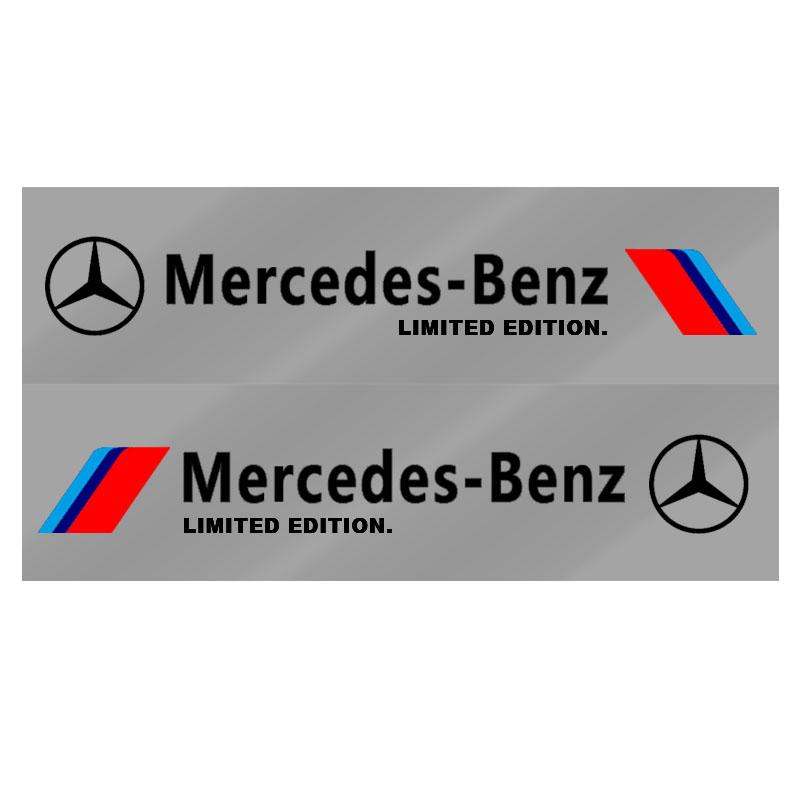 2 шт. Наклейка на боковую дверь автомобиля, значок, наклейка, украшение, эмблема для Mercedes-Benz AMG C200 C300 A B C E GLA CLA GLK GL ML GLE W204 W205 W203 W211 W212 W213