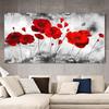 Яркие маки, цветочные картины на холсте, настенные постеры и принты, настенное искусство для гостиной, домашний декор