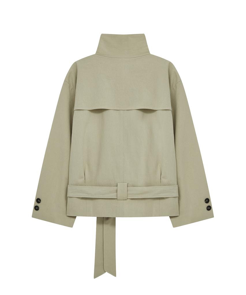 MIDNIGHT MOVE Sh Trench Coat (Beige)