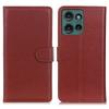 For Motorola Edge 50 5G Wallet Case PU Leather Phone Cover Litchi Texture